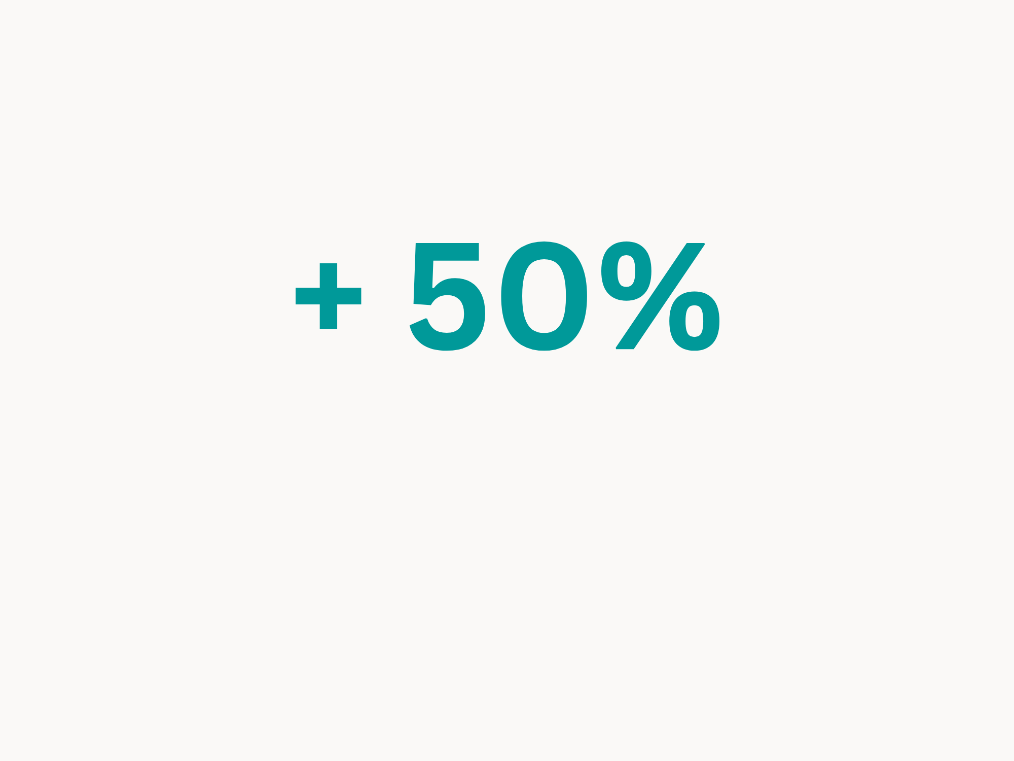 [Translate to Englisch:] bis zu 50 % effizienter